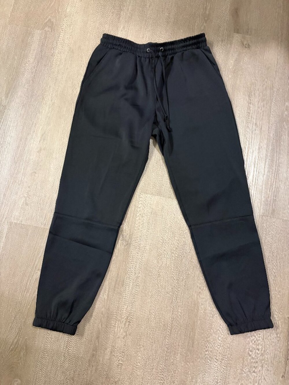 Socialite Black Satin Jogger Pants | Nordstrom | Size S